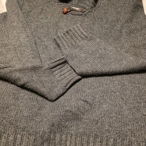 ​Title: James Tattersall London Wool Blend Knit Sweater - Gray - Size M